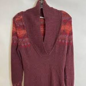 Athleta Womens Fair Isle Sequoia Cabin Tunic Sweater Size Small